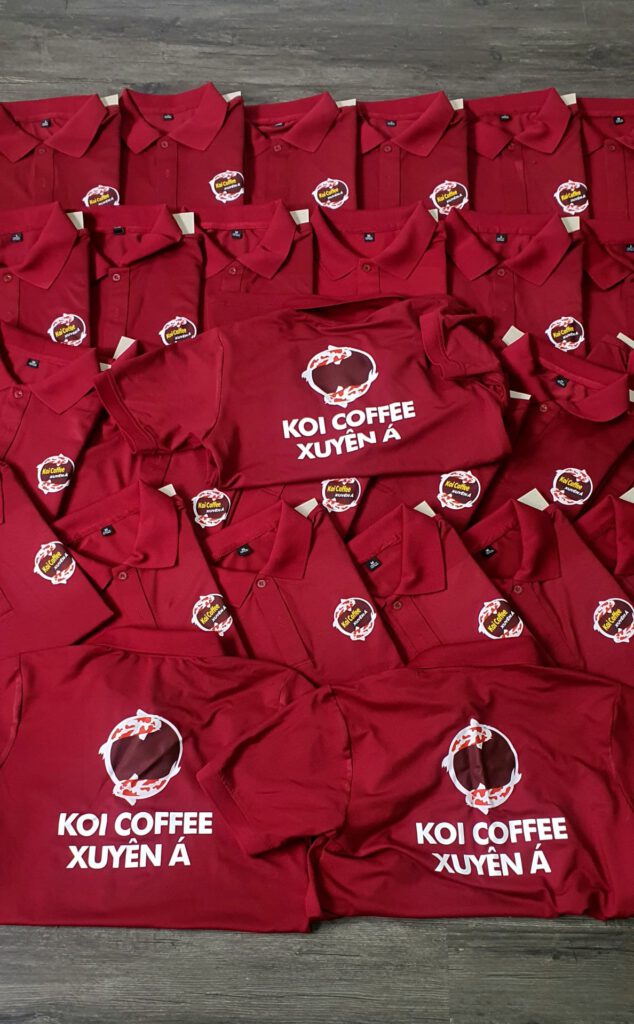 đồng phục Koi cà phê